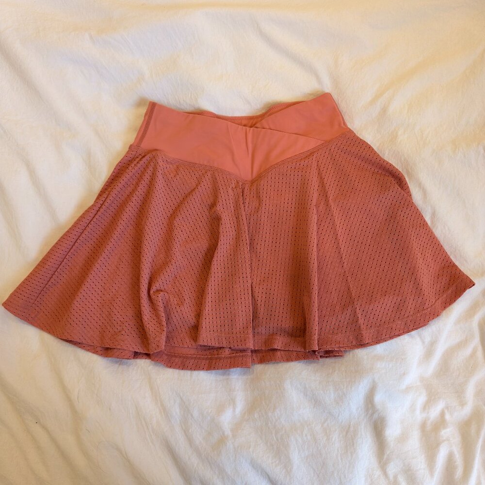 HALARA Pink Mesh Athletic Crossover Skort